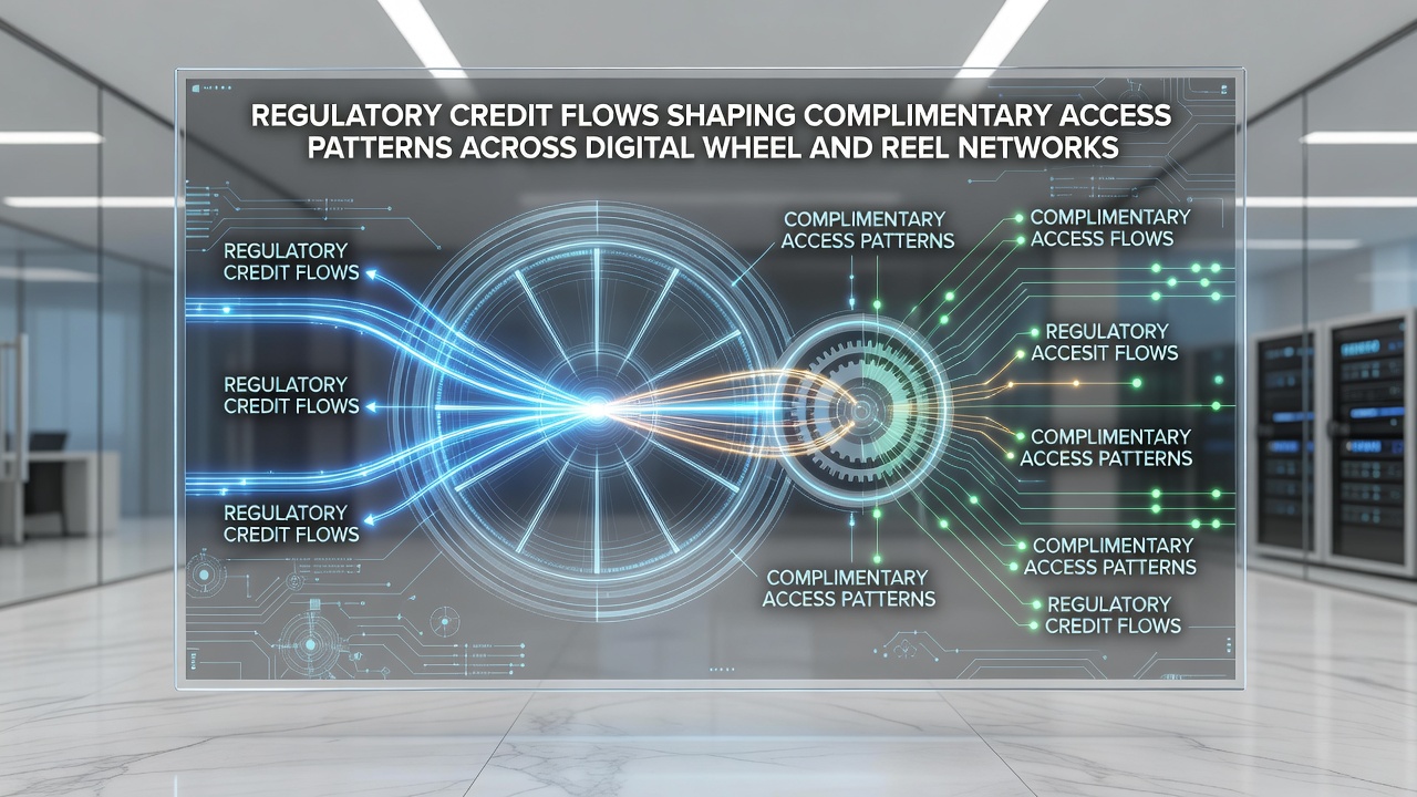 Network diagram illustrating credit flow pathways connecting digital roulette and slot platforms under regulatory oversight